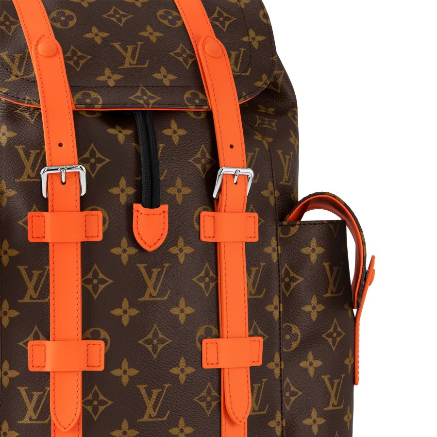 Men Louis Vuitton Backpacks | Christopher Mm Orange