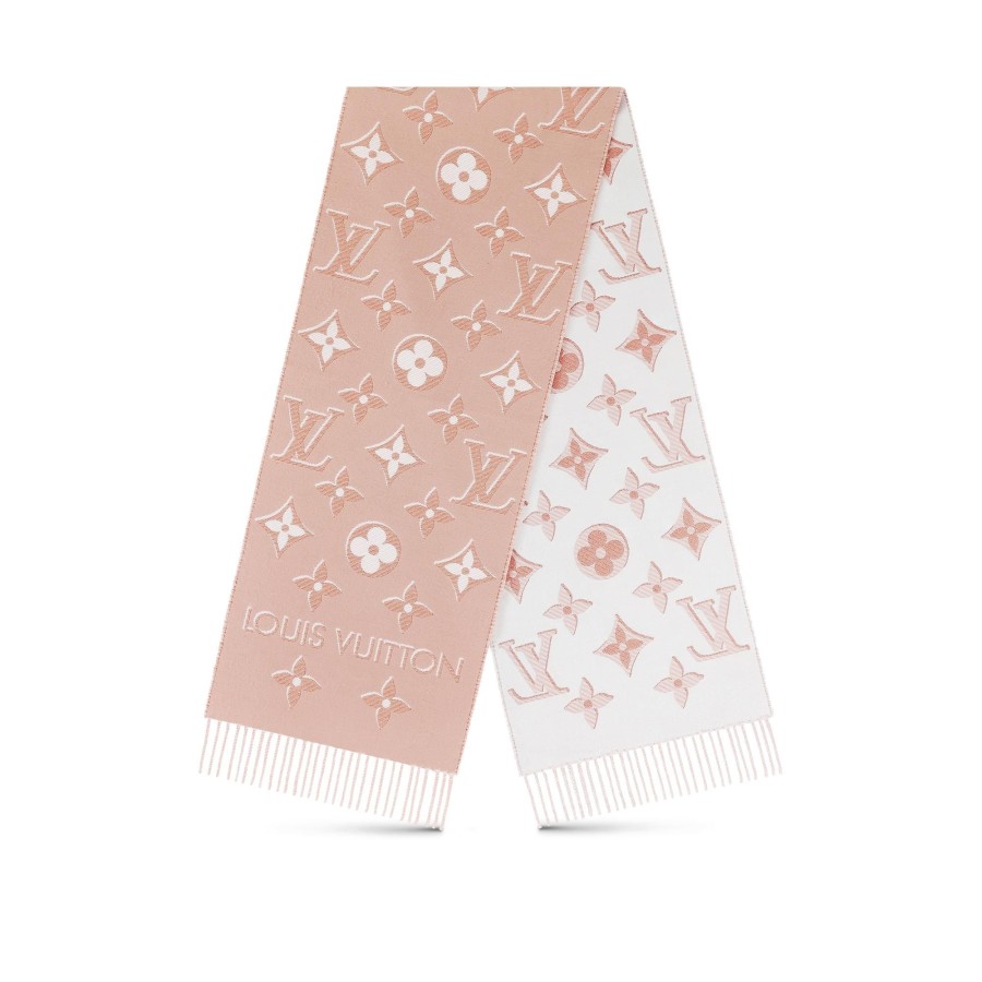 Women Louis Vuitton Scarves | Lv Essential Shine Scarf Pink