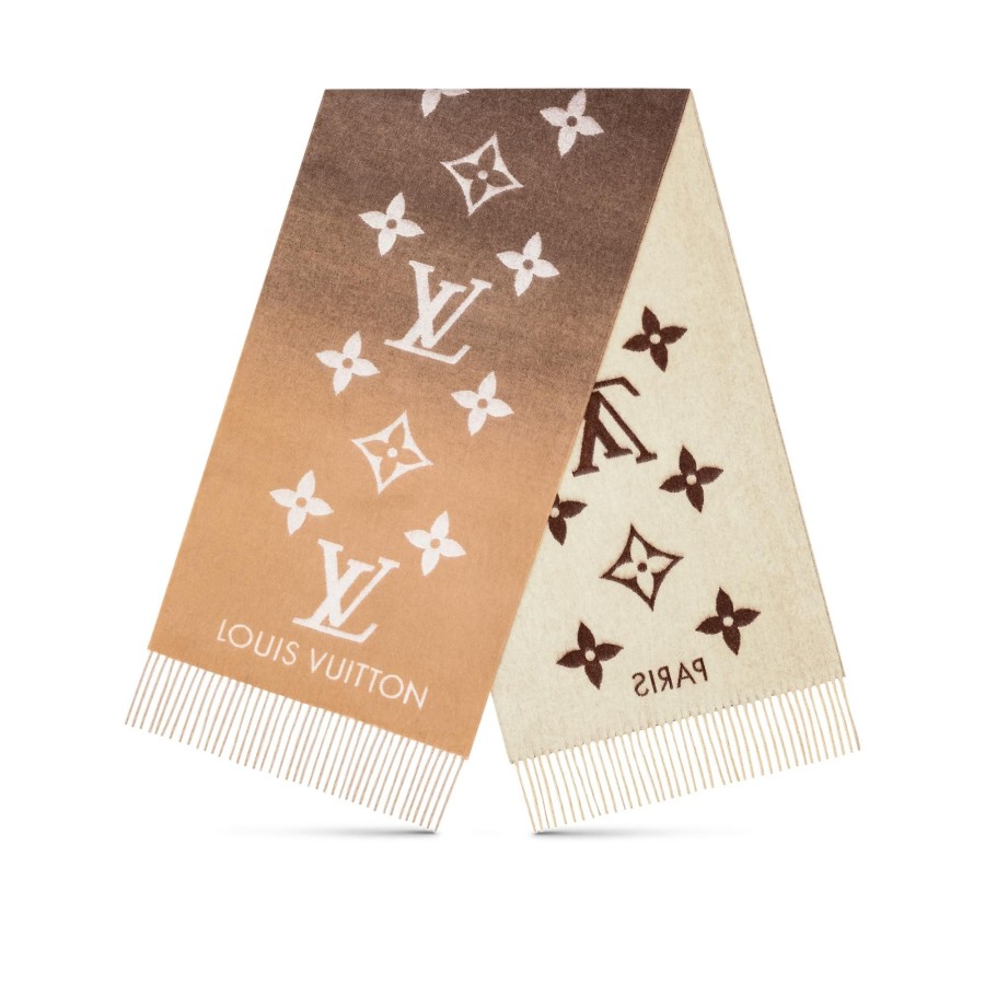 Women Louis Vuitton Scarves | Reykjavik Gradient Scarf Beige