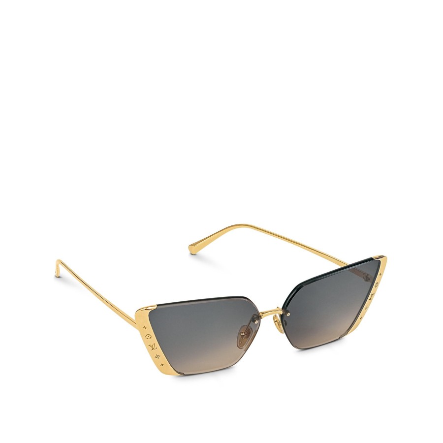 Women Louis Vuitton Sunglasses | Lv Moon Metal Cat Eye Sunglasses