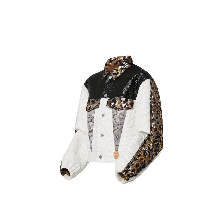 Women Louis Vuitton Coats And Jackets | Mixed Material Boxy Jacket