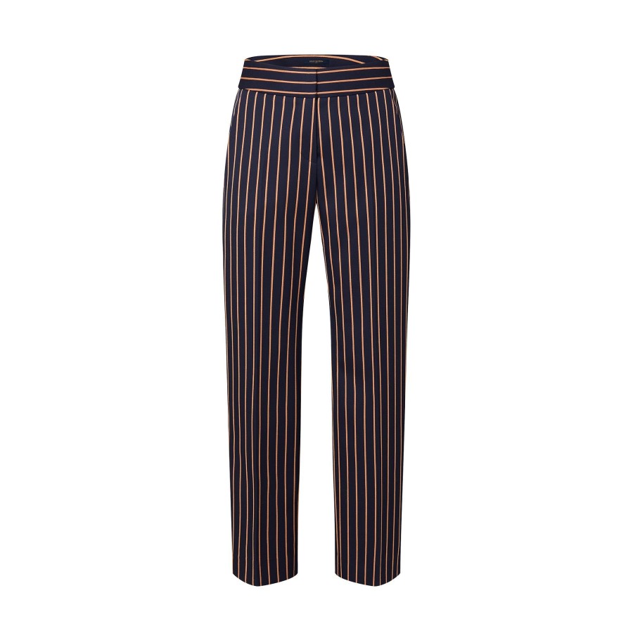 Women Louis Vuitton Pants | Striped Wool Suit Pants