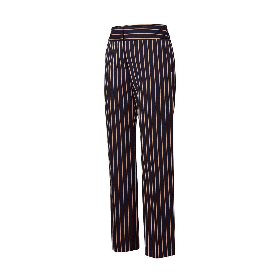 Women Louis Vuitton Pants | Striped Wool Suit Pants