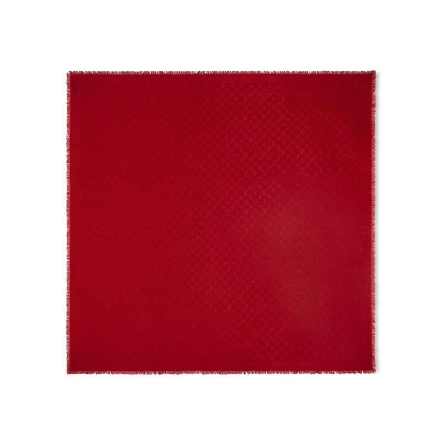 Women Louis Vuitton Shawls And Stoles | Monogram Classic Shawl Carmine