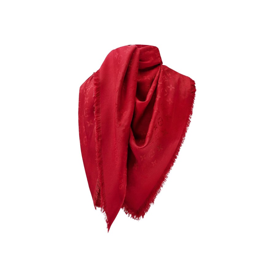 Women Louis Vuitton Shawls And Stoles | Monogram Classic Shawl Carmine