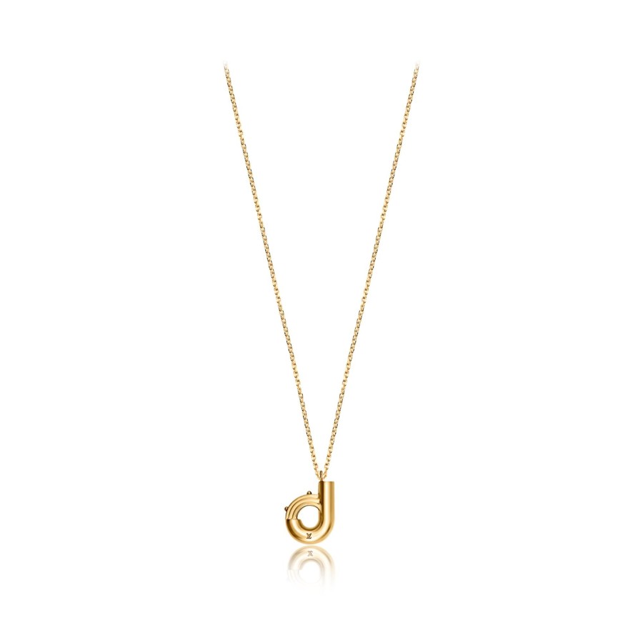 Women Louis Vuitton Necklaces And Pendants | Lv & Me Necklace, Letter D