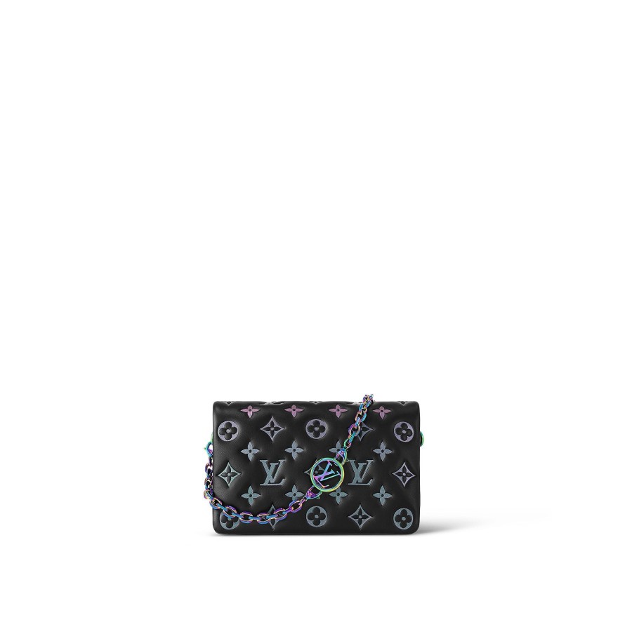 Women Louis Vuitton Chain Bags And Clutches | Pochette Coussin