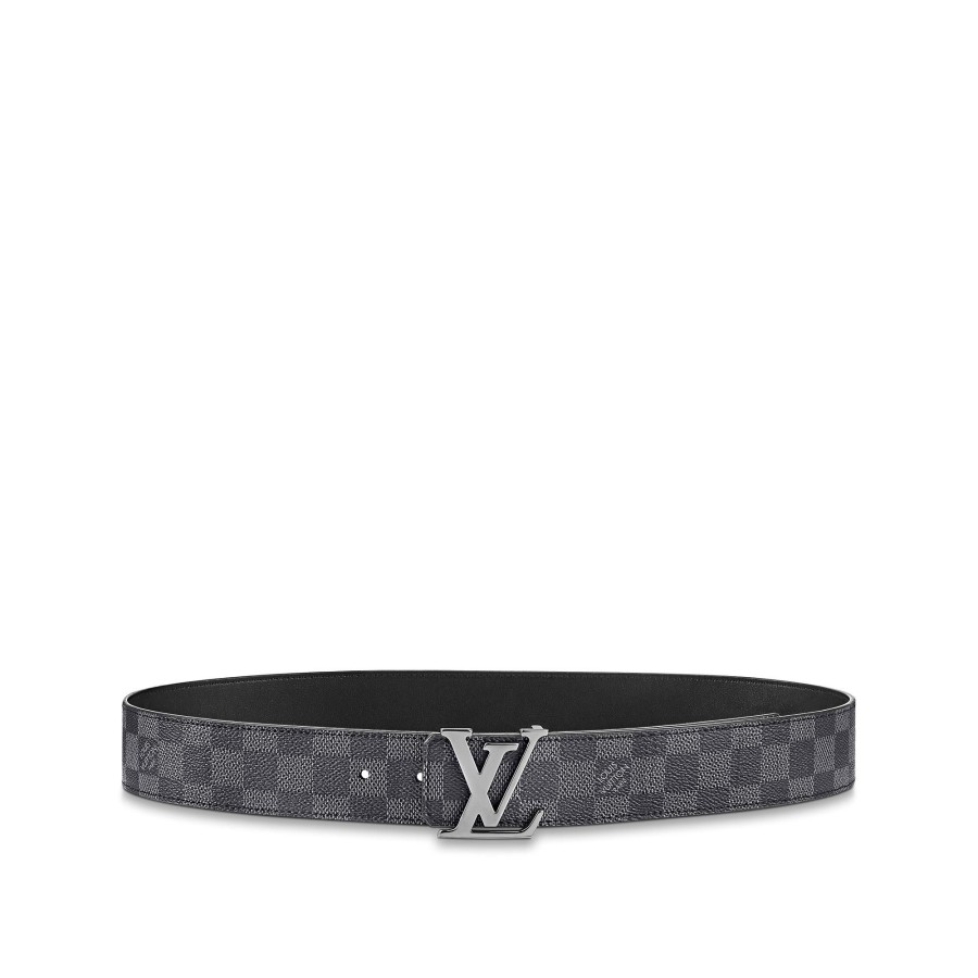 Men Louis Vuitton Belts | Lv Initiales 40Mm Reversible Belt Graphite