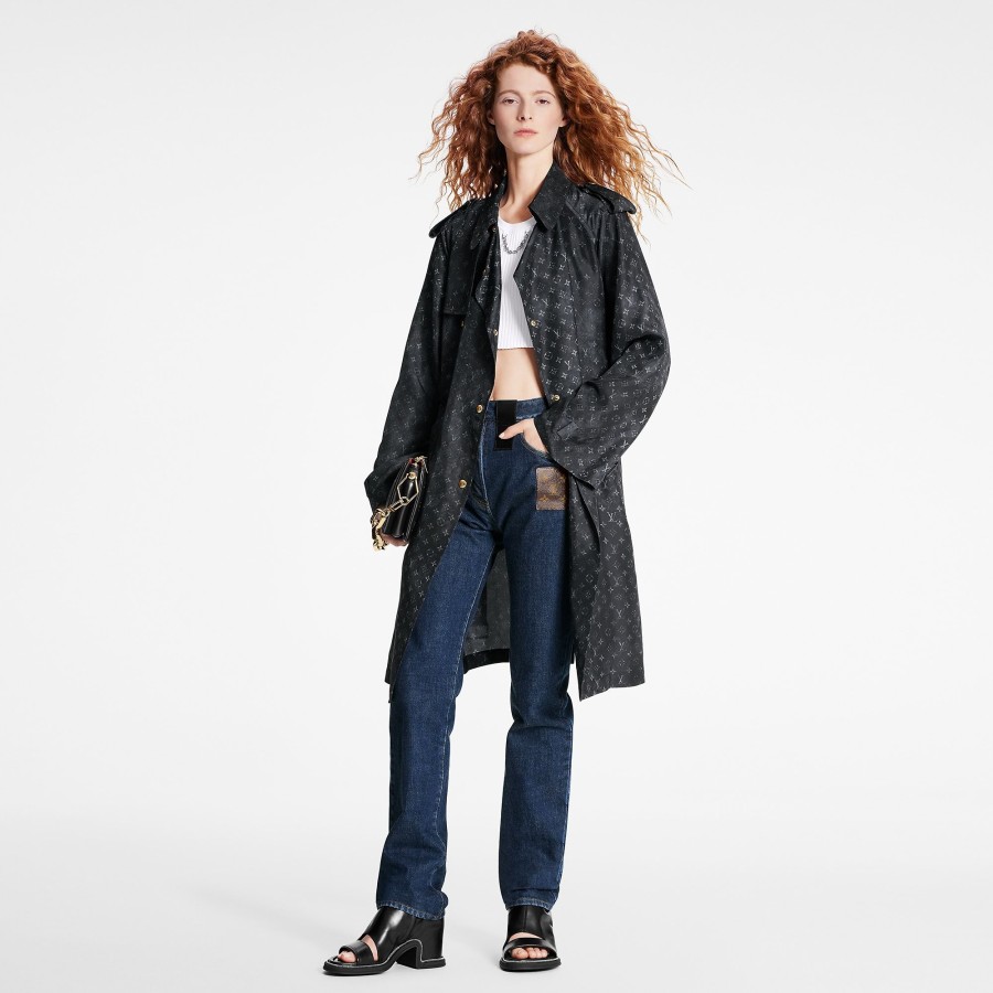 Women Louis Vuitton Coats And Jackets | Monogram Cloud Trench Coat