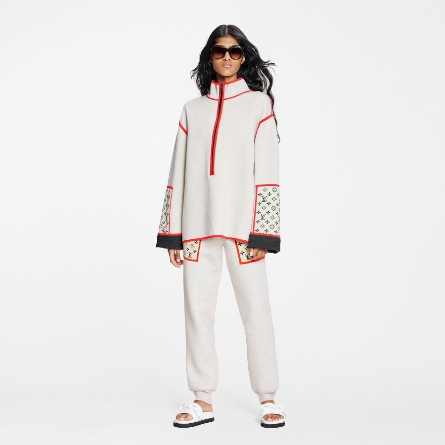 Women Louis Vuitton Knitwear | Vivid Trim Pullover