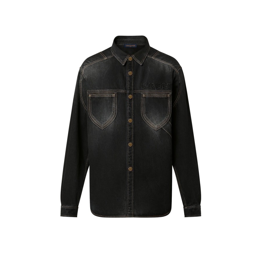 Men Louis Vuitton Shirts | Workwear Denim Shirt