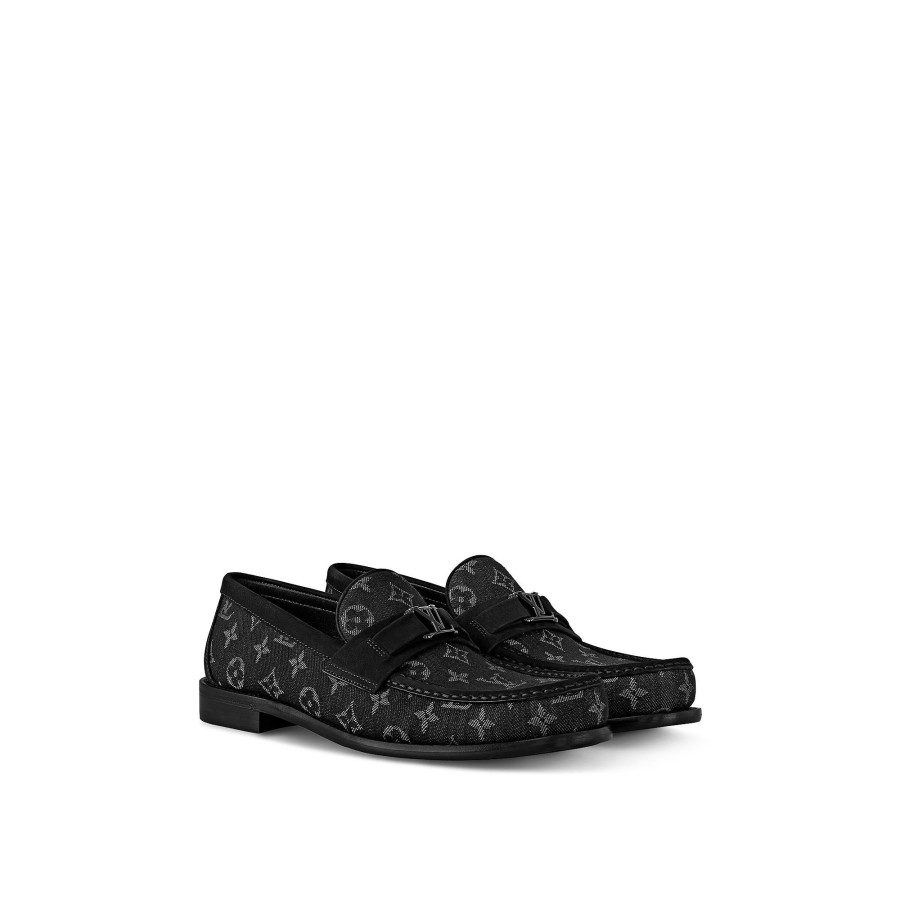 Men Louis Vuitton Loafers And Moccasins | Major Loafer Black