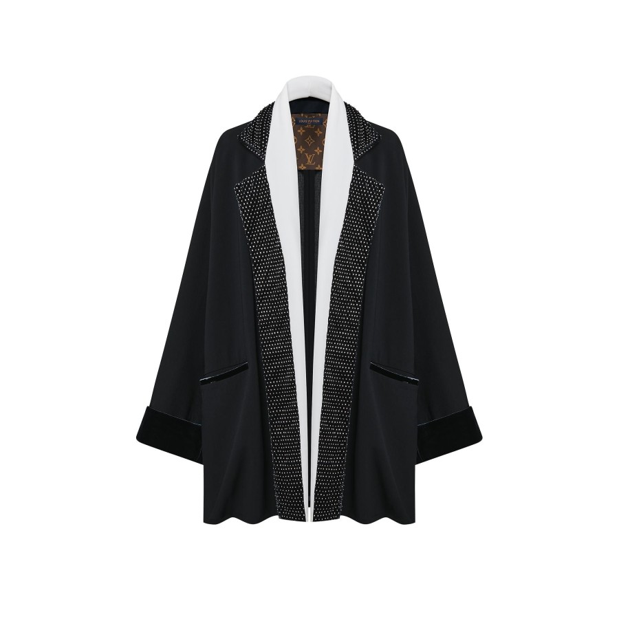 Women Louis Vuitton Coats And Jackets | Crystal Lapel Robe Jacket