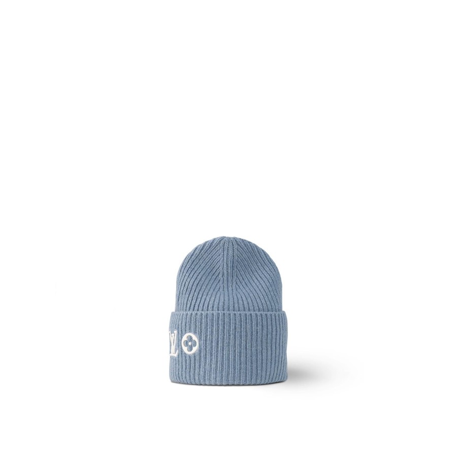 Women Louis Vuitton Hats And Gloves | Lv Headline Beanie Light Blue