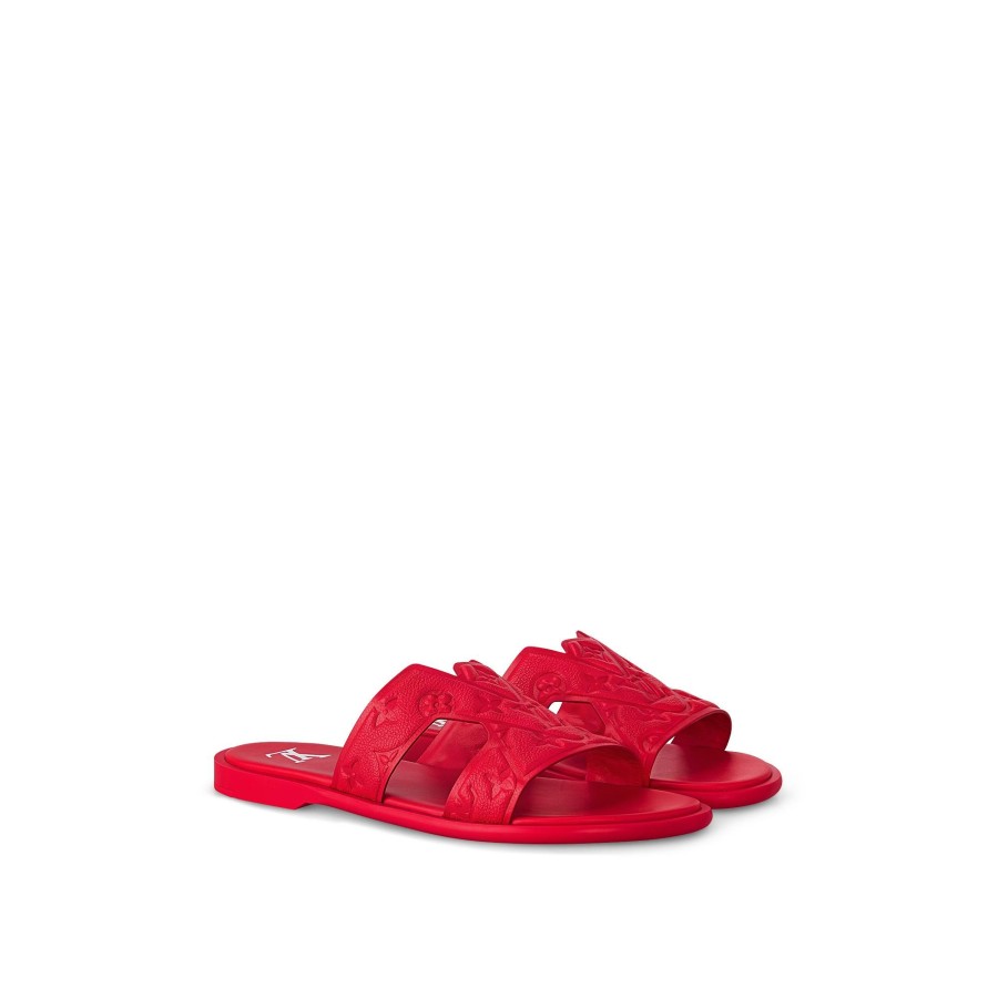 Men Louis Vuitton Sandals | Lv Oasis Mule Red