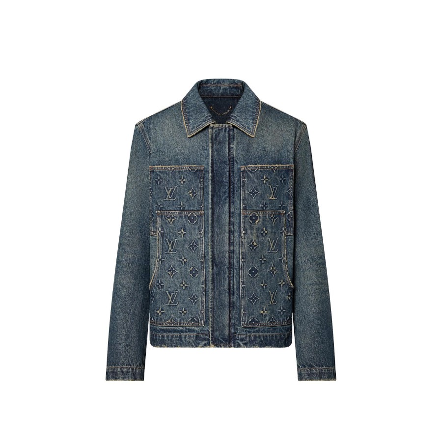 Men Louis Vuitton Coats And Outerwear | Workwear Denim Jacket