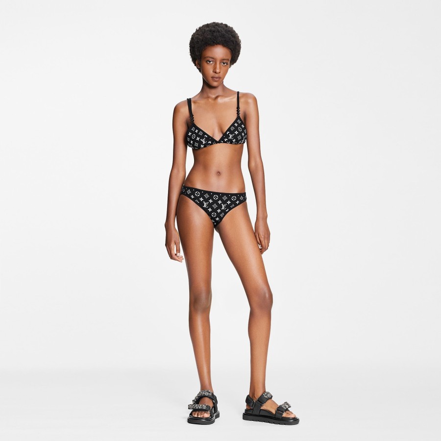 Women Louis Vuitton Swimwear | Lv Night Low-Rise Bikini Bottoms