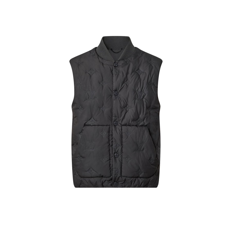 Men Louis Vuitton Coats And Outerwear | Monogram Quilted Gilet