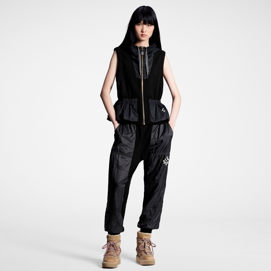 Women Louis Vuitton Knitwear | Nylon Insert Jogging Pants