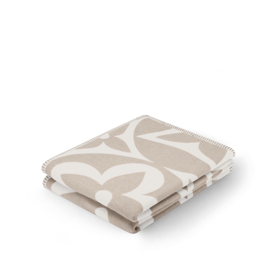 Women Louis Vuitton Home Textiles | Lv Medallion Blanket Greige