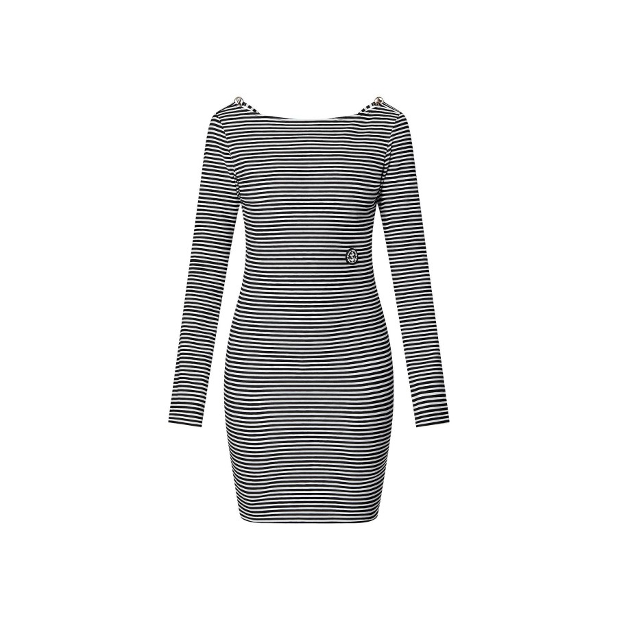 Women Louis Vuitton Dresses | Open Back Striped Dress