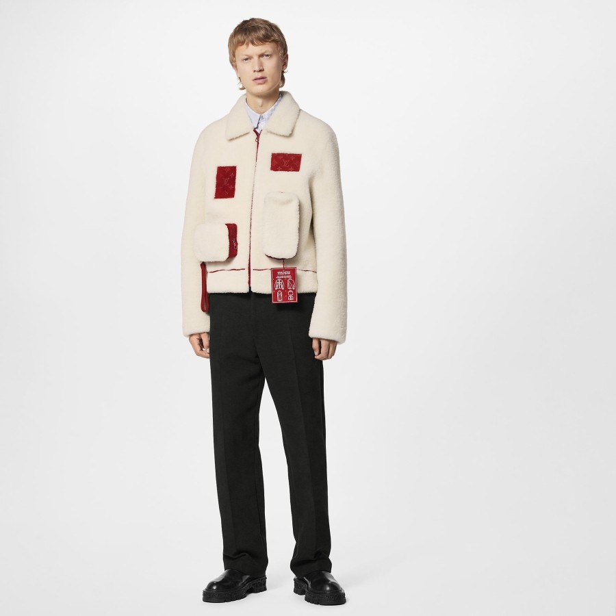 Men Louis Vuitton Coats And Outerwear | Multipocket Shearling Jacket