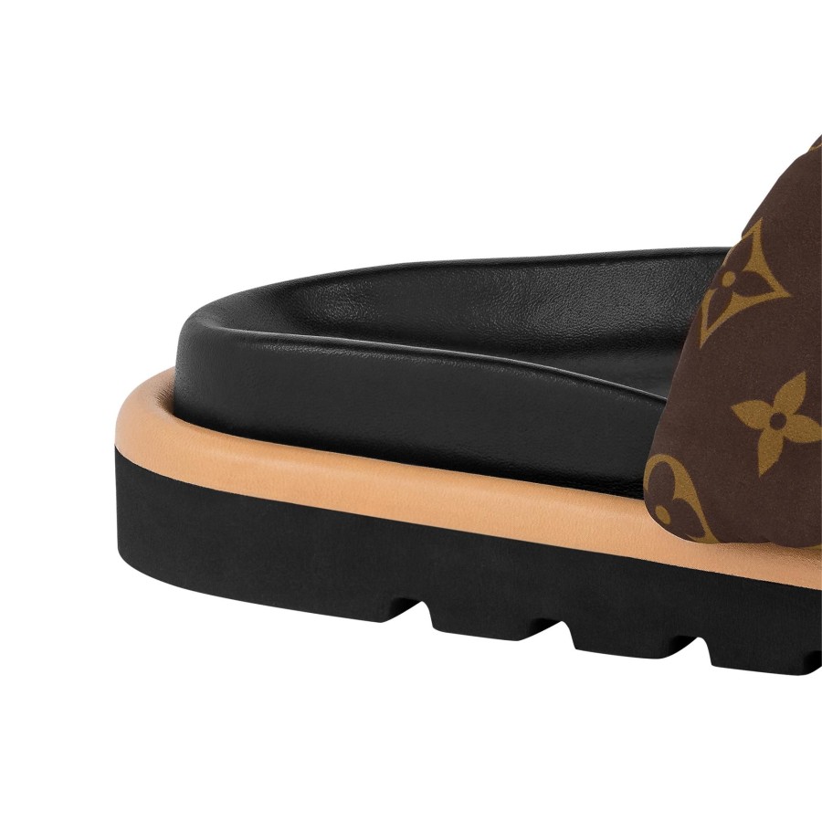 Women Louis Vuitton Mules And Slides | Pool Pillow Flat Comfort Mule