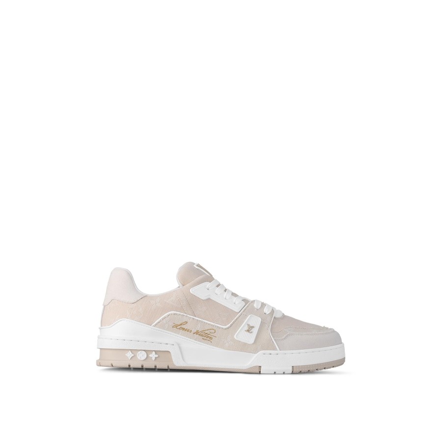 Men Louis Vuitton Sneakers | Lv Trainer Sneaker Beige