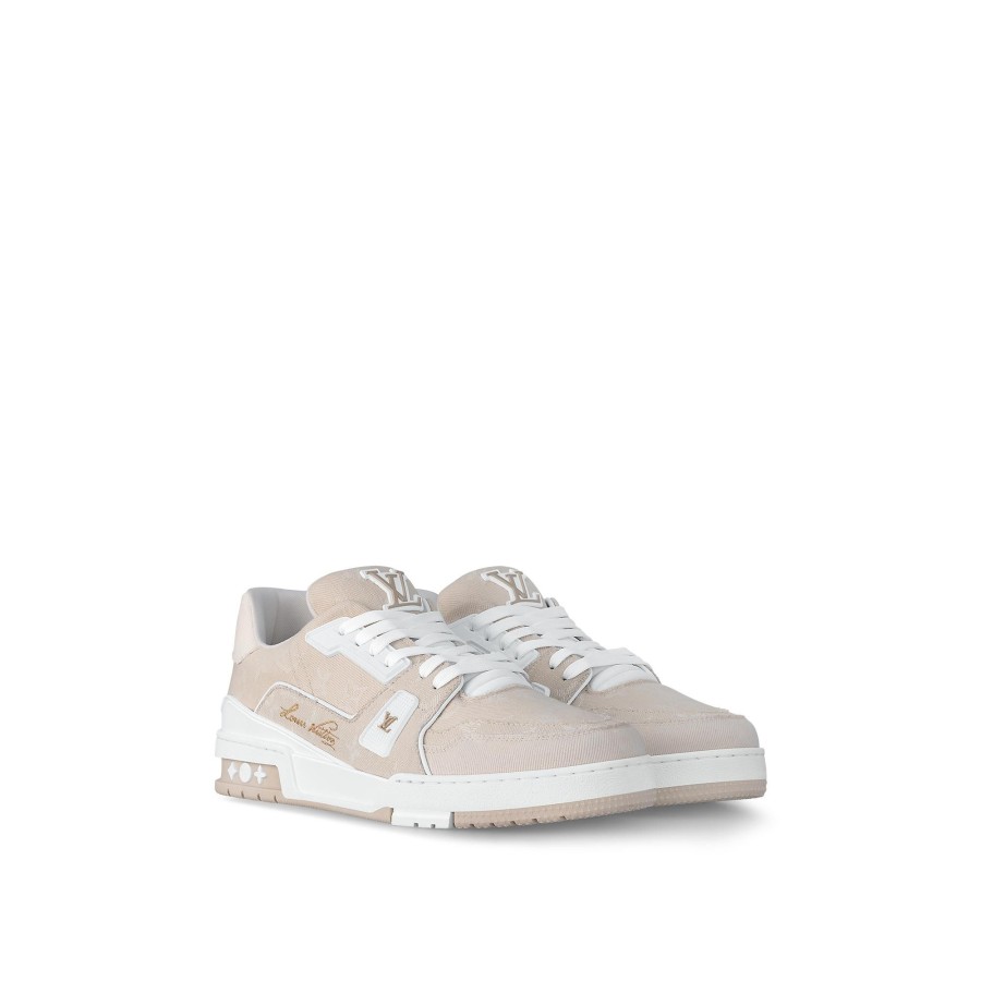 Men Louis Vuitton Sneakers | Lv Trainer Sneaker Beige