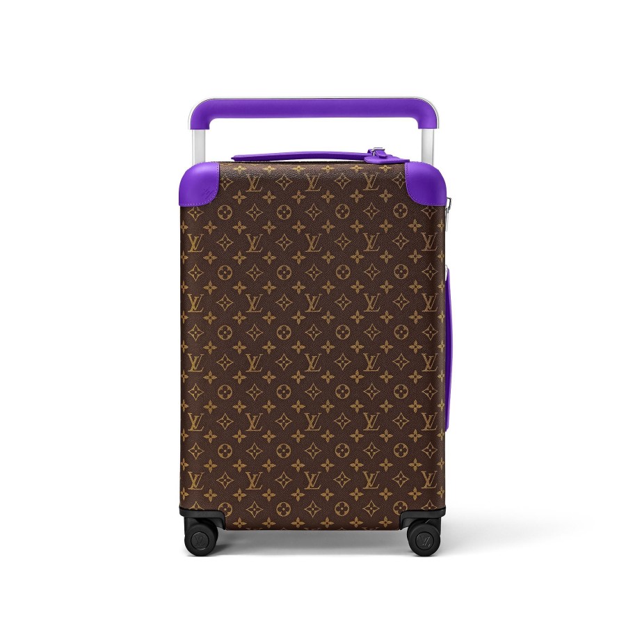 Men Louis Vuitton Rolling Luggage | Horizon 55 Dark Violet