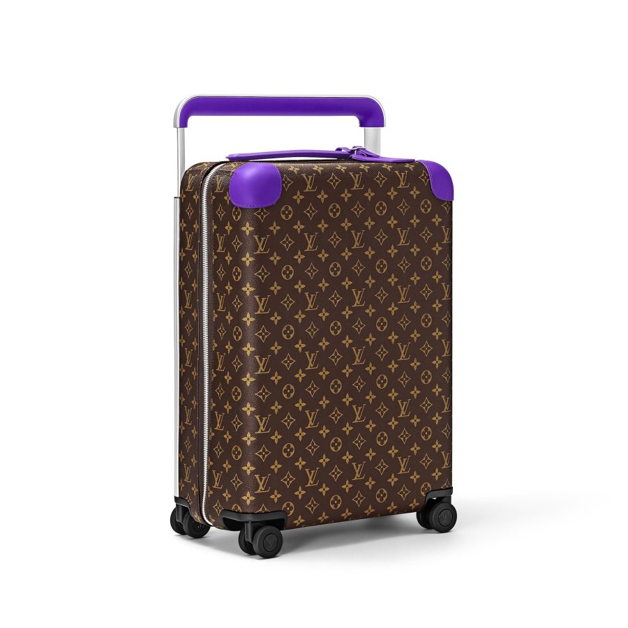 Men Louis Vuitton Rolling Luggage | Horizon 55 Dark Violet