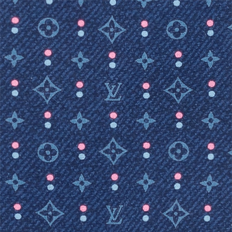 Men Louis Vuitton Ties And Pocket Squares | Monogram Double Dots Tie Navy