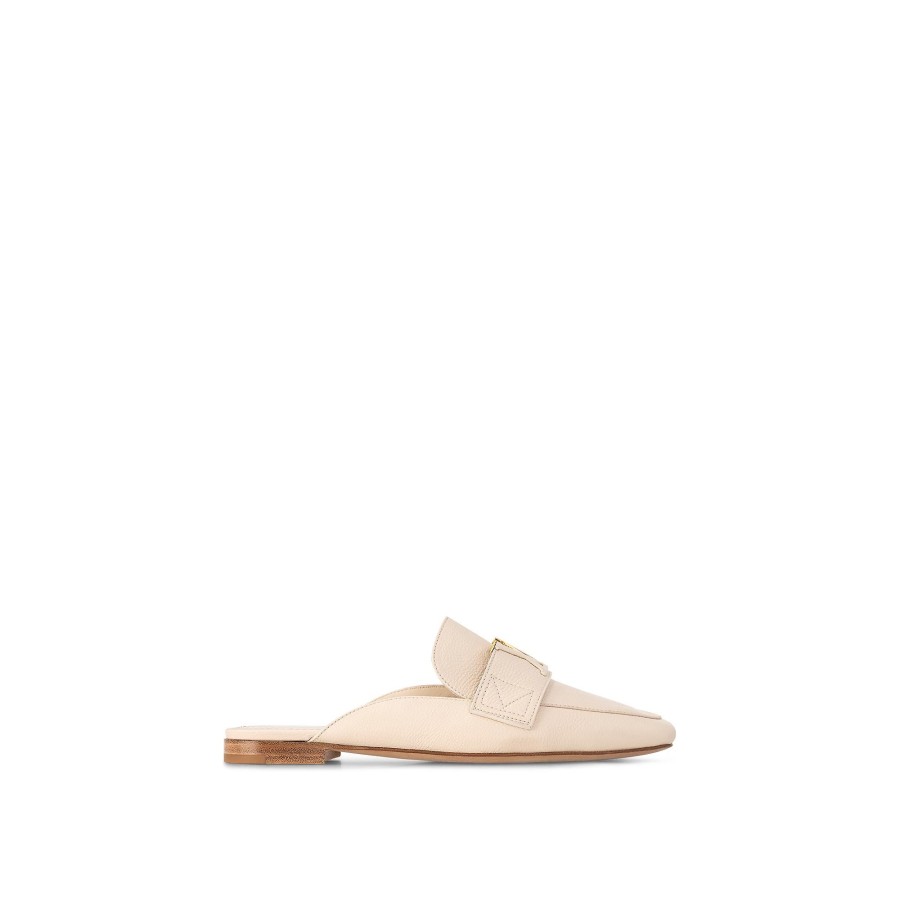 Women Louis Vuitton Loafers And Ballerinas | Lv Capri Open Back Loafer Ivory