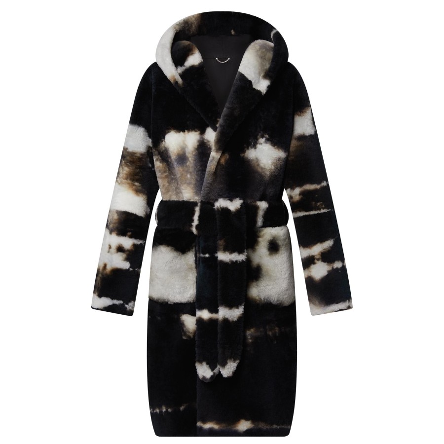 Men Louis Vuitton Coats And Outerwear | Tie-Dye Shearling Bathrobe Coat