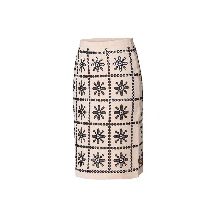 Women Louis Vuitton Knitwear | Broderie Anglaise Knit Skirt