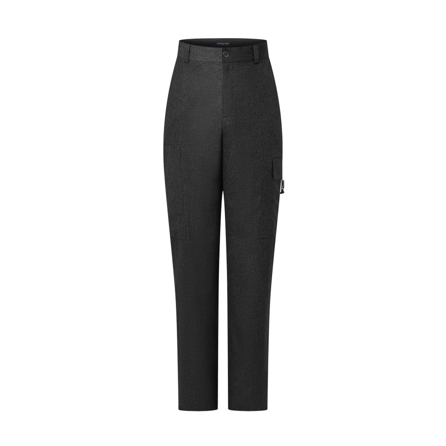 Men Louis Vuitton Pants | Wool Cargo Pants Anthracite