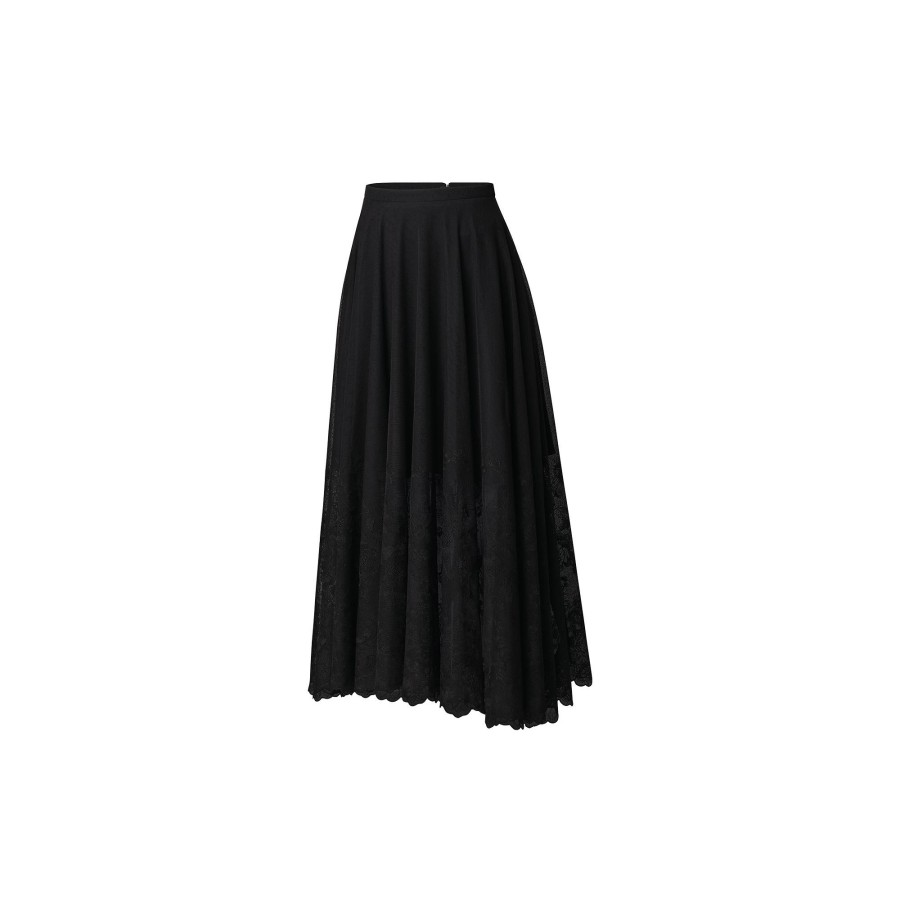 Women Louis Vuitton Skirts And Shorts | Embroidered Tulle Midi Skirt