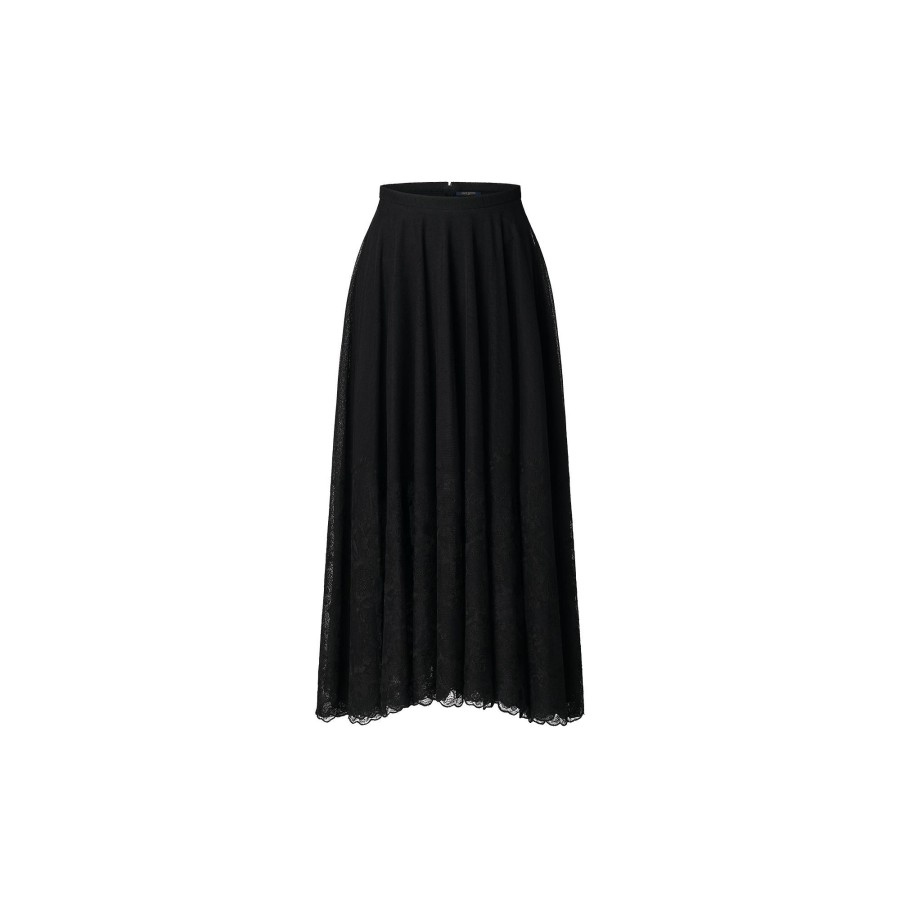 Women Louis Vuitton Skirts And Shorts | Embroidered Tulle Midi Skirt