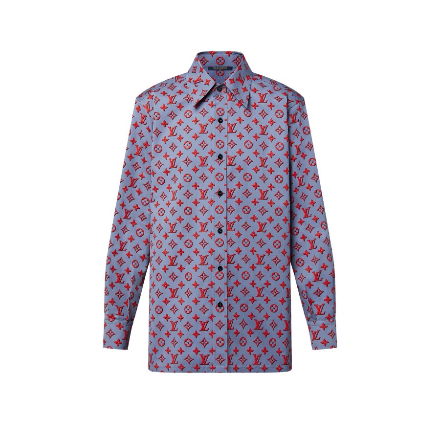 Women Louis Vuitton Tops | 3D Monogram Shirt