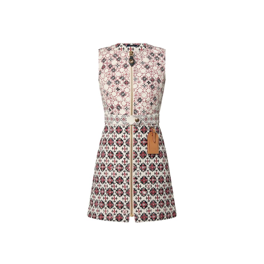 Women Louis Vuitton Dresses | Vintage Monogram Zip-Up Dress