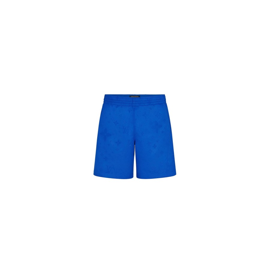 Men Louis Vuitton Swimwear | Signature Swim Board Shorts Blue France