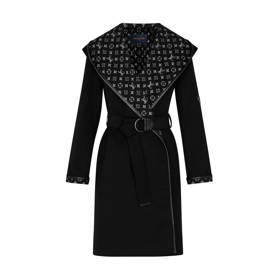 Women Louis Vuitton Coats And Jackets | Hooded Wrap Coat