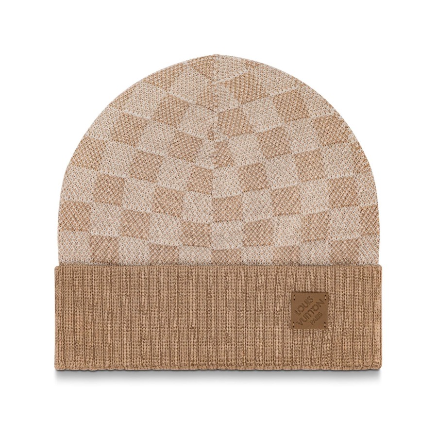 Men Louis Vuitton Hats And Gloves | Neo Petit Damier Beanie Beige