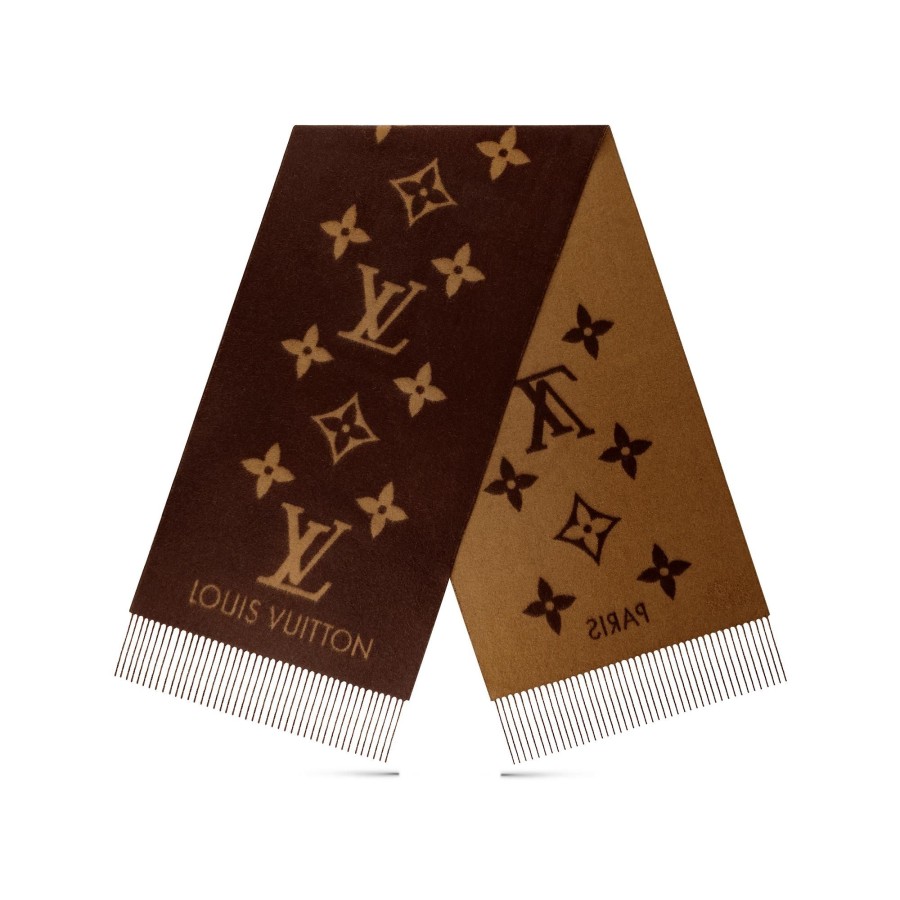 Women Louis Vuitton Scarves | Reykjavik Scarf Dark Brown