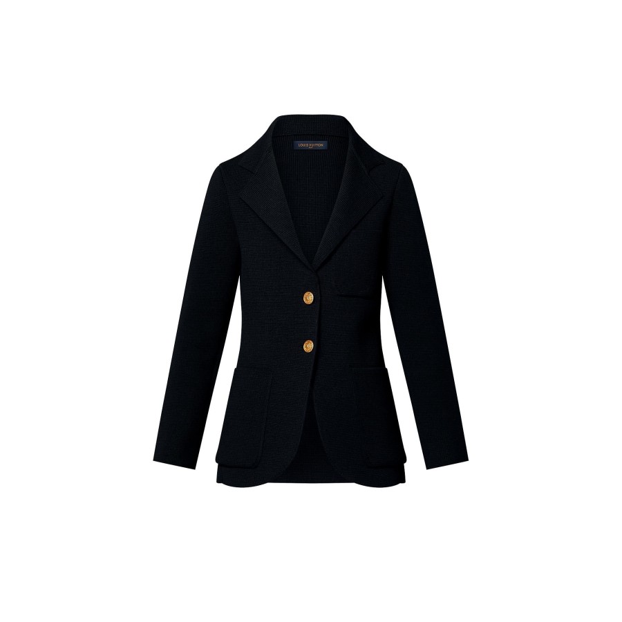 Women Louis Vuitton Coats And Jackets | Three-Pocket Knit Blazer