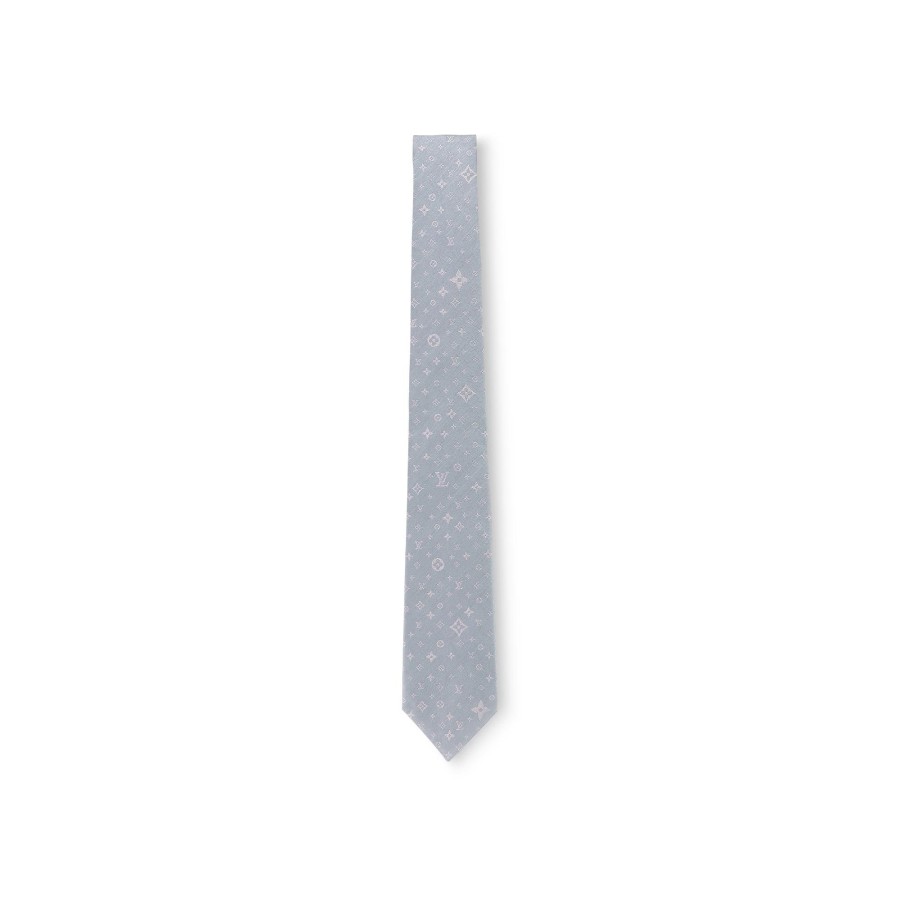 Men Louis Vuitton Ties And Pocket Squares | Mng Stars Tie Light Grey