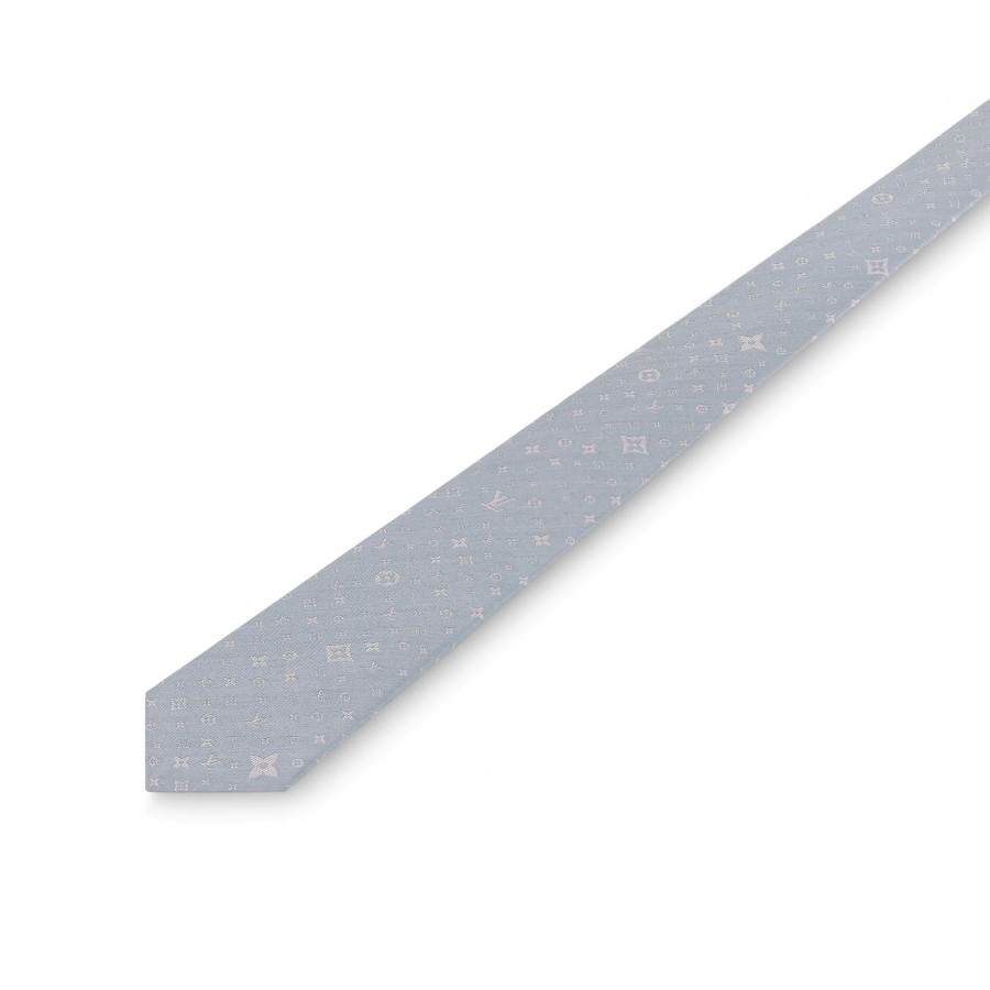 Men Louis Vuitton Ties And Pocket Squares | Mng Stars Tie Light Grey