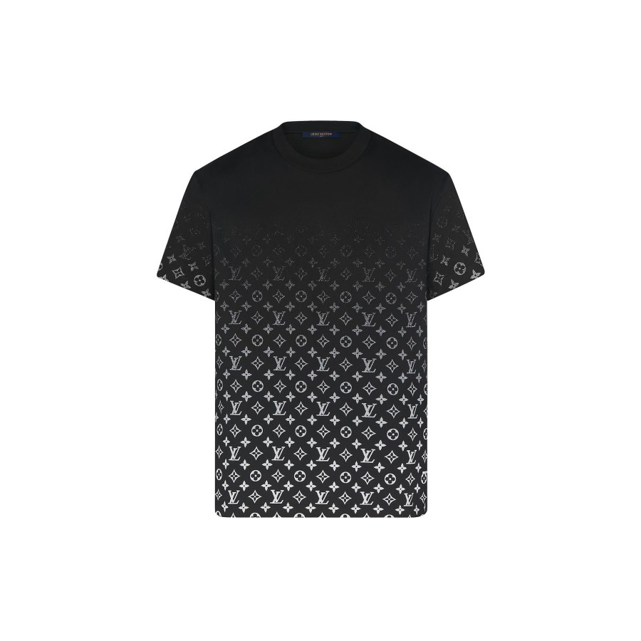 Men Louis Vuitton T-Shirts And Polos | Lvse Monogram Gradient T-Shirt Noir Blanc