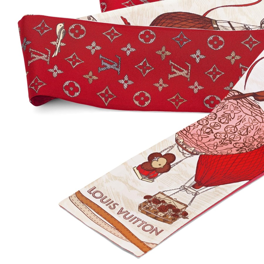 Women Louis Vuitton Silk Squares And Bandeaus | Up And Away Bandeau Poppy