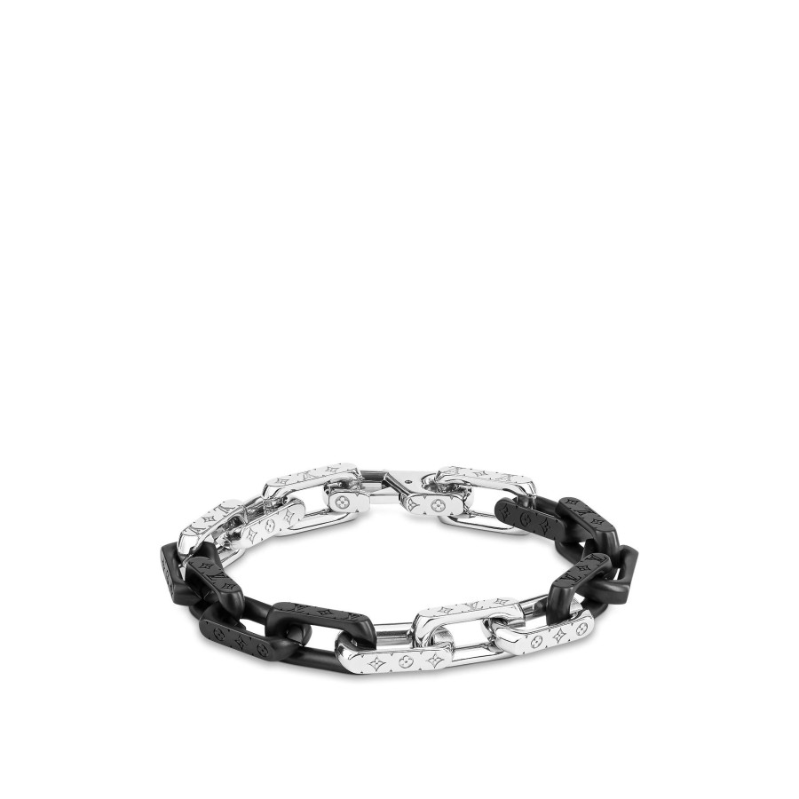 Men Louis Vuitton Bracelets | Monogram Chain Bracelet